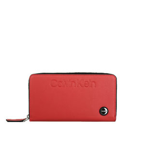 Calvin Klein dámská červená velká peněženka Attached - OS (XA8)